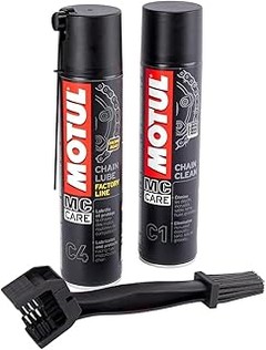 Instrucciones para aplicar lubricante de cadena en tu moto