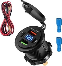 Descubre los diferentes tipos de cargadores USB para moto de 12V