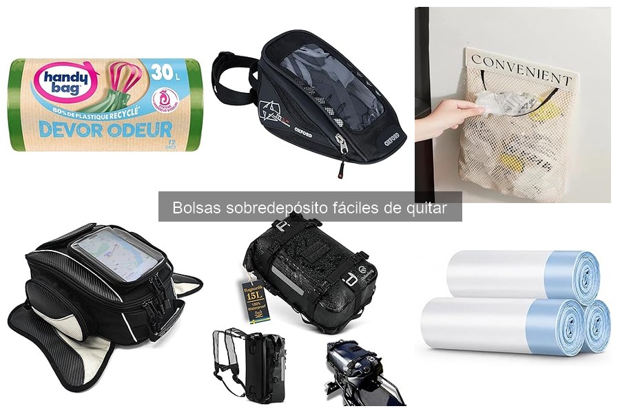 Accesorios recomendados para bolsas sobredepósito de moto