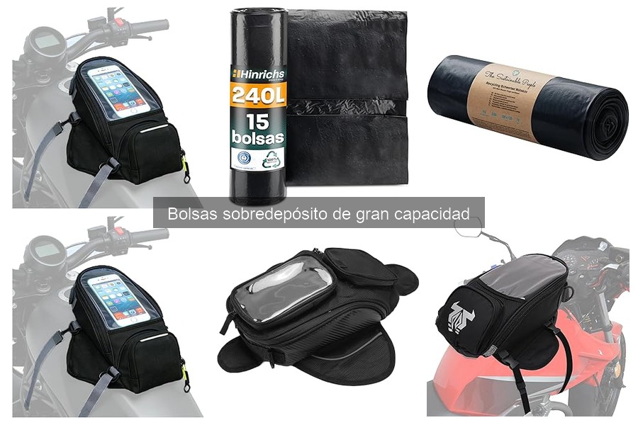 Ajustes para bolsas sobredepósito de gran capacidad