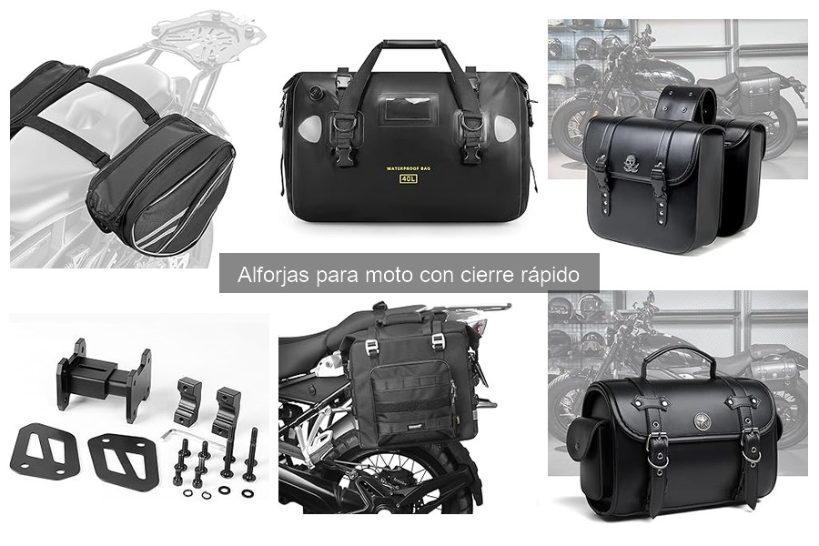 Alforjas para moto con cierre rápido: funcionalidad y ventajas