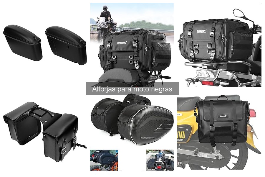 Alforjas para moto negras: Características y funciones clave