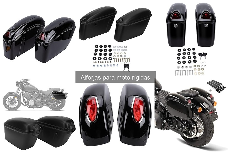 Alforjas rígidas homologadas para viajes largos en moto