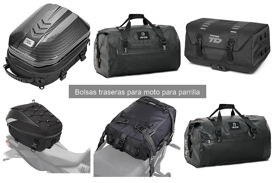 Alternativas a bolsas traseras para moto en parrilla