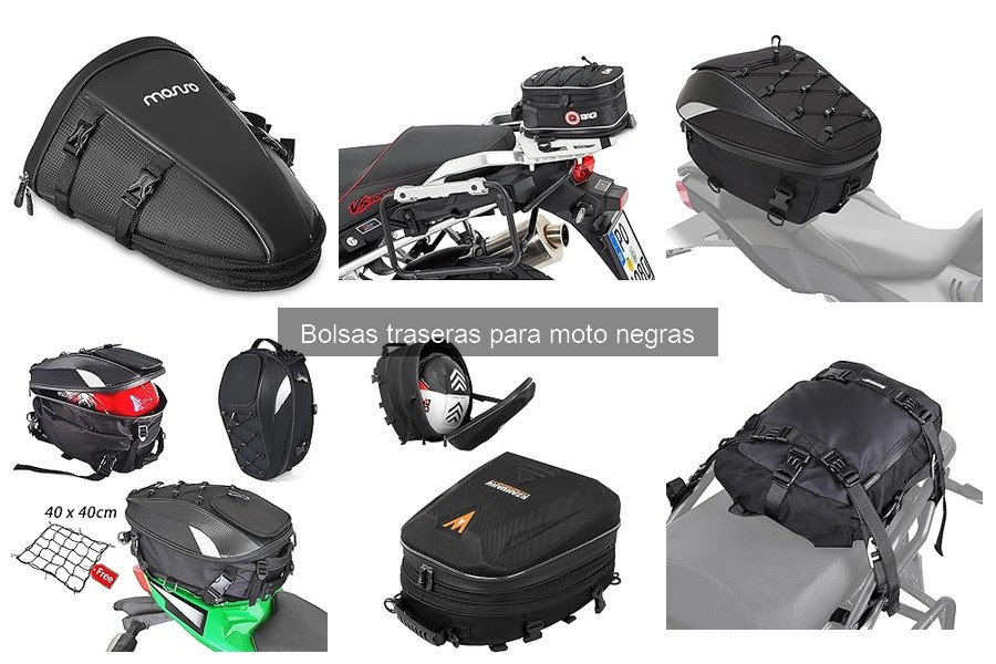 Alternativas a bolsas traseras para moto negras: ¡Descúbrelas!