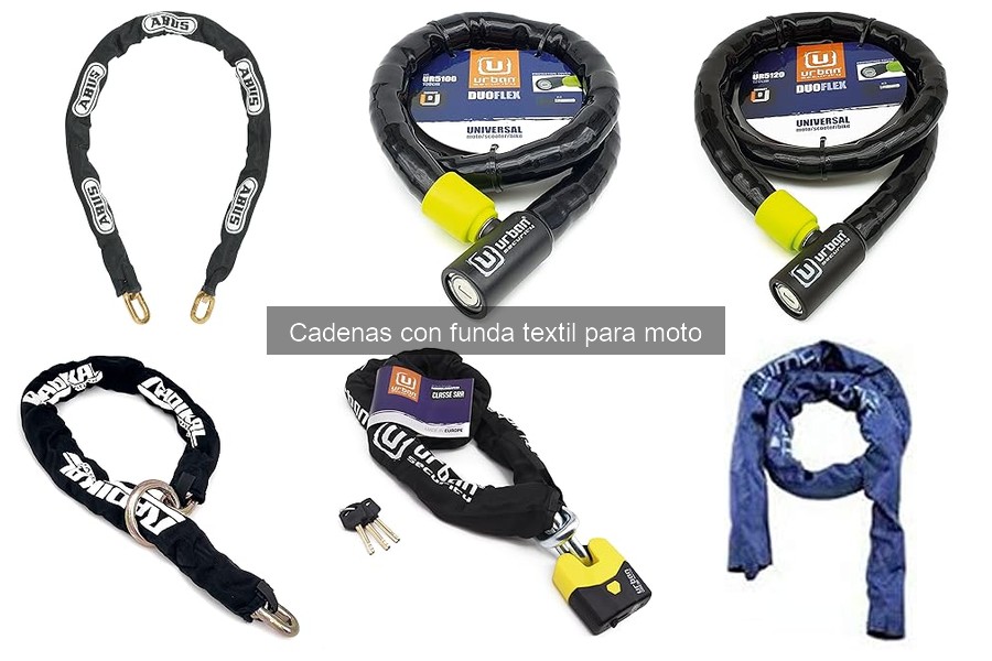 Alternativas a cadenas con funda textil para motos