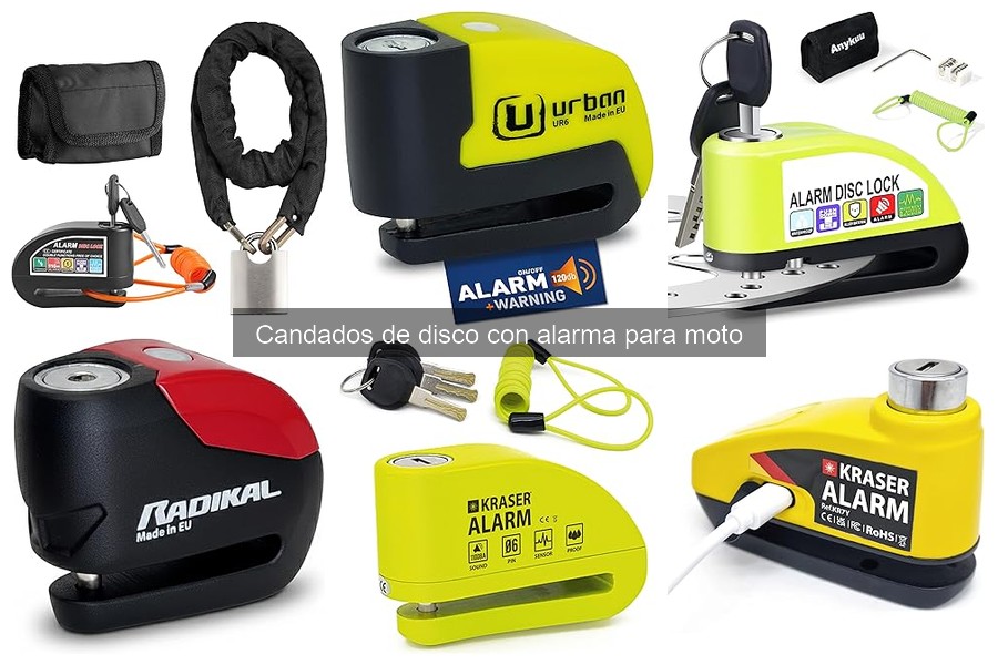 Alternativas a candados de disco con alarma para moto
