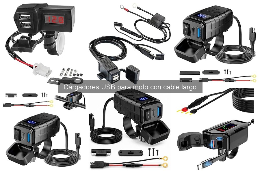 Alternativas a cargadores USB para moto con cable largo