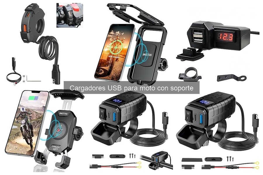 Alternativas a cargadores USB para moto con soporte