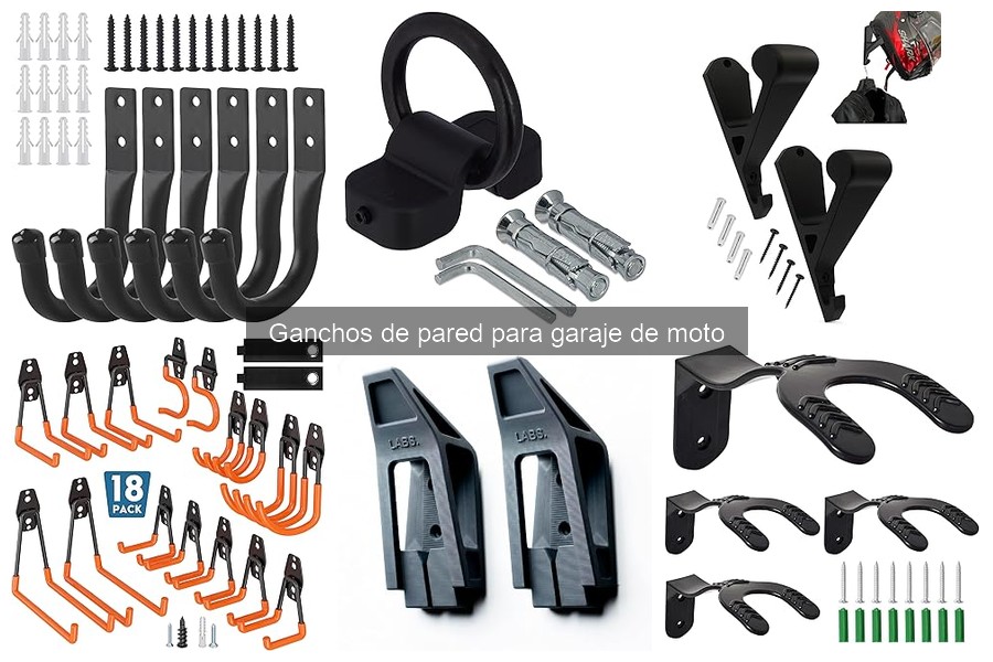 Alternativas a ganchos de pared para almacenamiento de moto