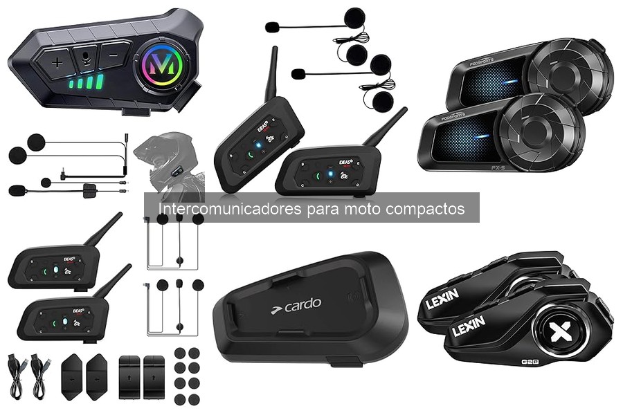 Alternativas a intercomunicadores compactos para moto