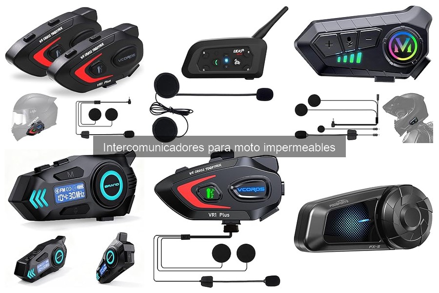 Alternativas a intercomunicadores impermeables para moto