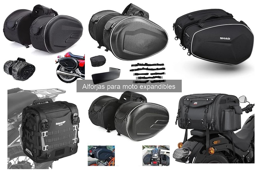 Alternativas a las alforjas para moto expandibles