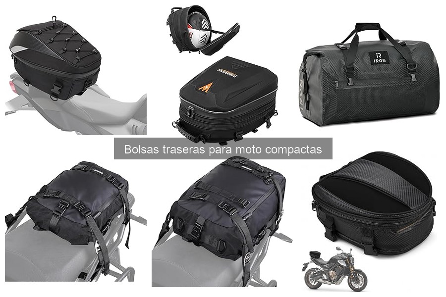 Alternativas a las bolsas traseras compactas para moto