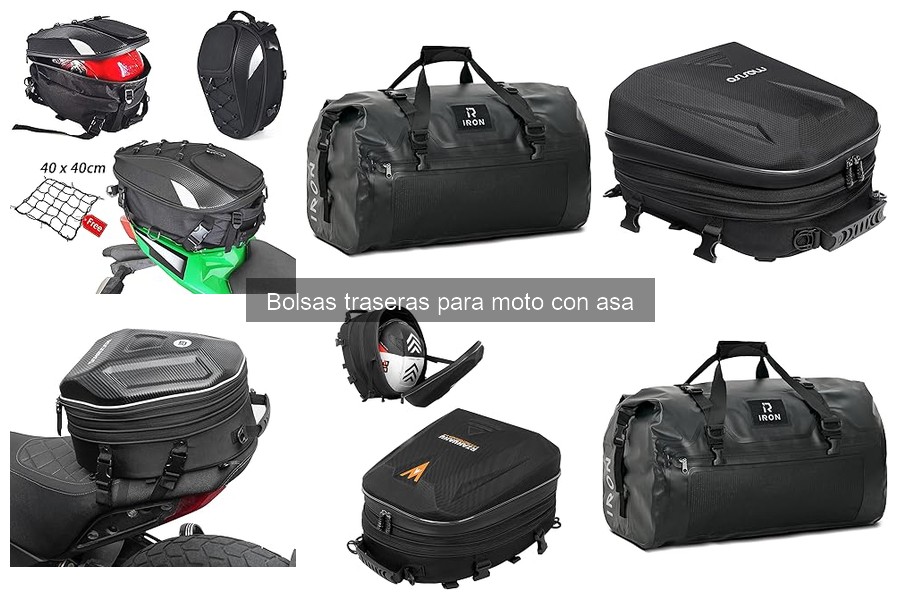 Alternativas a las bolsas traseras para moto con asa