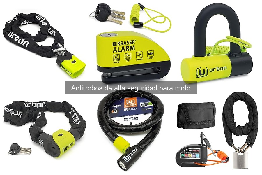 Alternativas a los antirrobos de alta seguridad para moto
