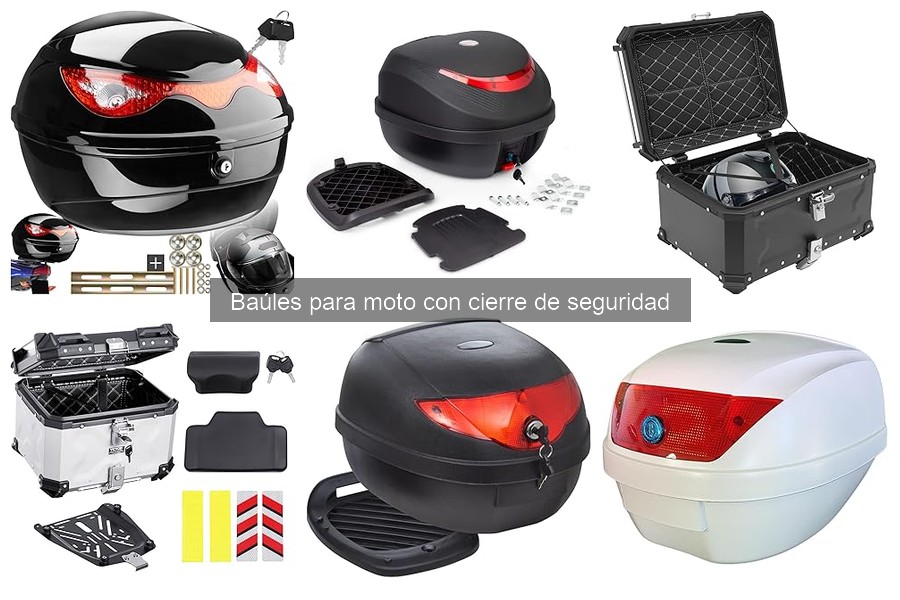 Baúles de moto con cierre de seguridad: ¡Protección total!