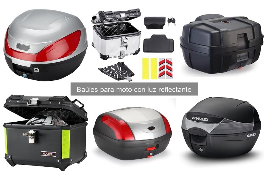 Baúles para moto con luz reflectante: ¿Qué son y características?