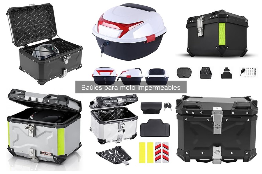 Baúles para moto impermeables: características y funciones