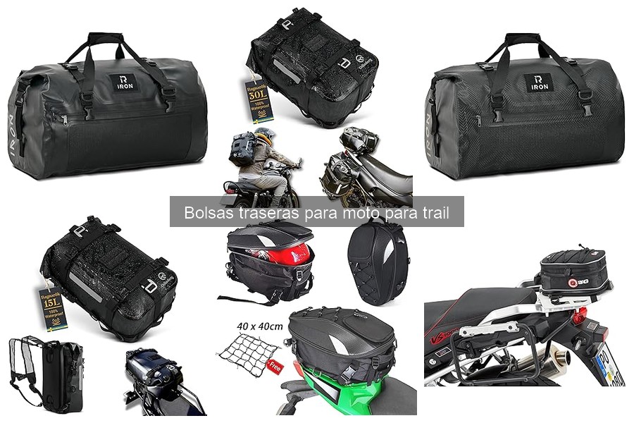 Beneficios de usar bolsas traseras en motos trail