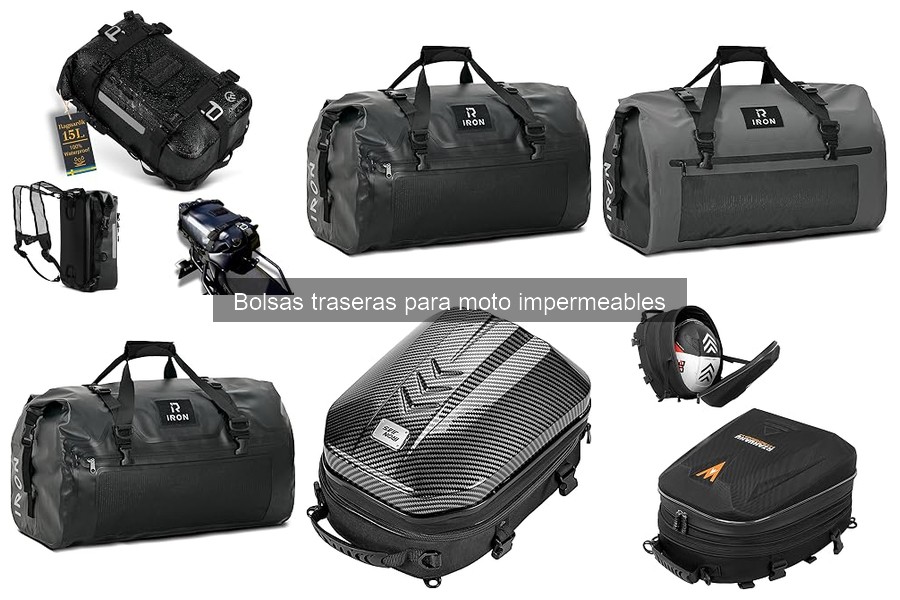 Bolsas traseras impermeables para moto: mejor calidad-precio