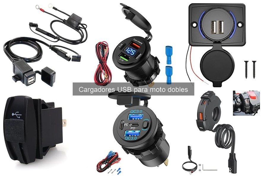 Cargadores USB dobles para moto: especificaciones clave