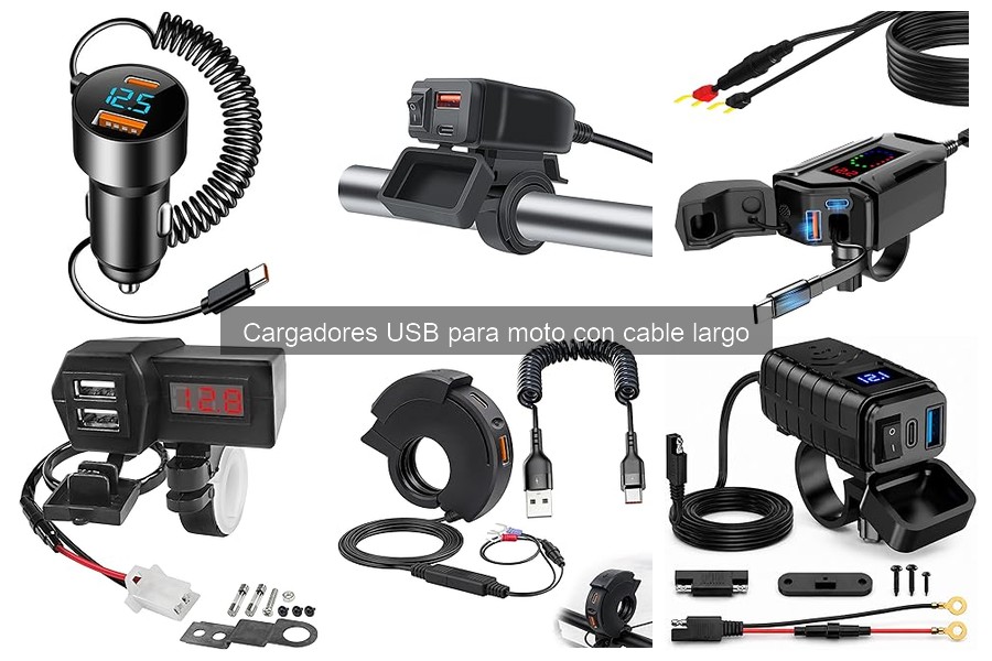 Cargadores USB para moto con cable largo: ¿qué son y cómo funcionan?