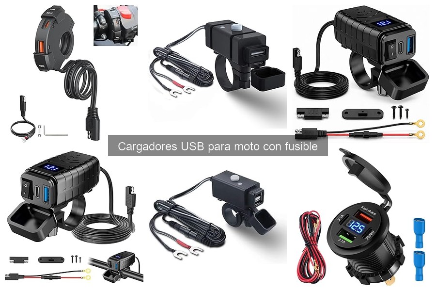 Cargadores USB para moto con fusible: ¿Son seguros?