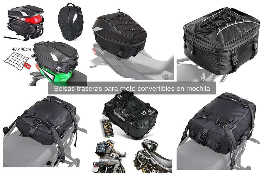¿Cómo elegir la mejor bolsa trasera convertible para moto?