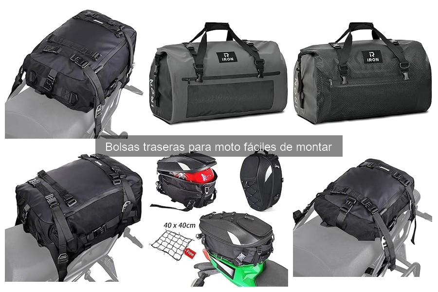 Cómo elegir la mejor bolsa trasera para moto fácil de montar