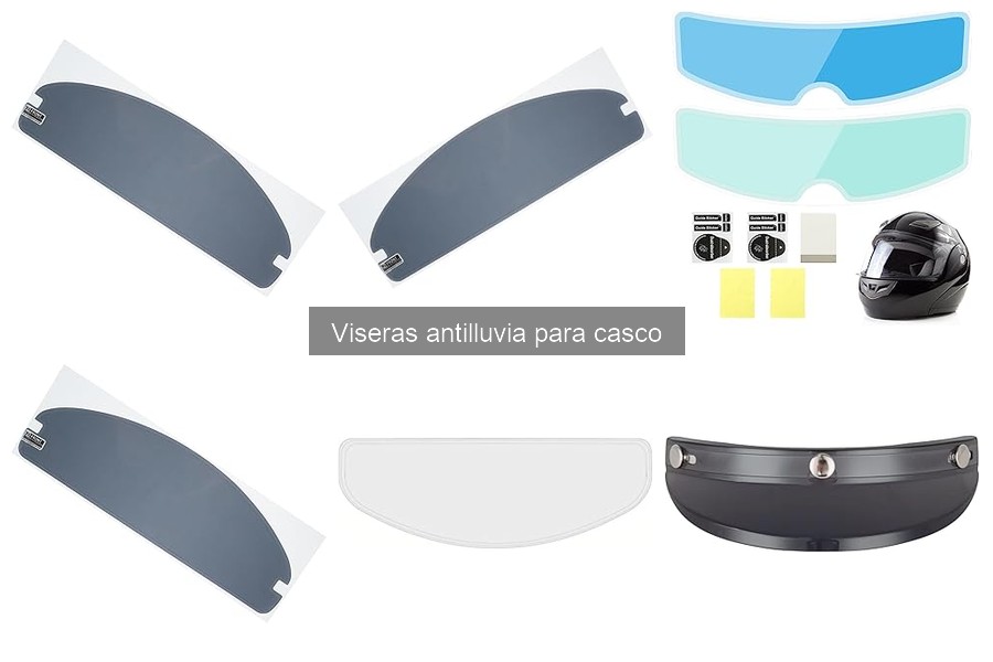 ¿Cómo elegir la mejor visera antilluvia para tu casco?