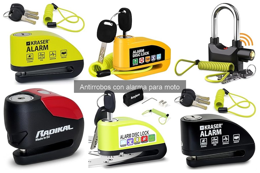 Cómo funciona un antirrobo con alarma para moto