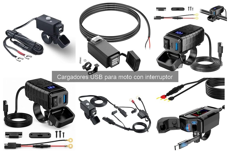 Cómo funciona un cargador USB para moto con interruptor