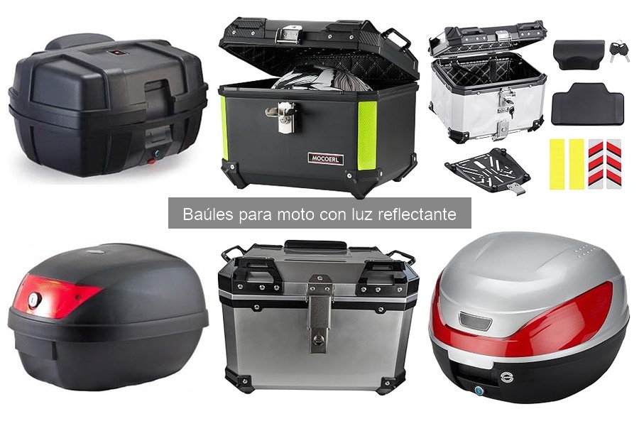 Cómo instalar un baúl para moto con luz reflectante