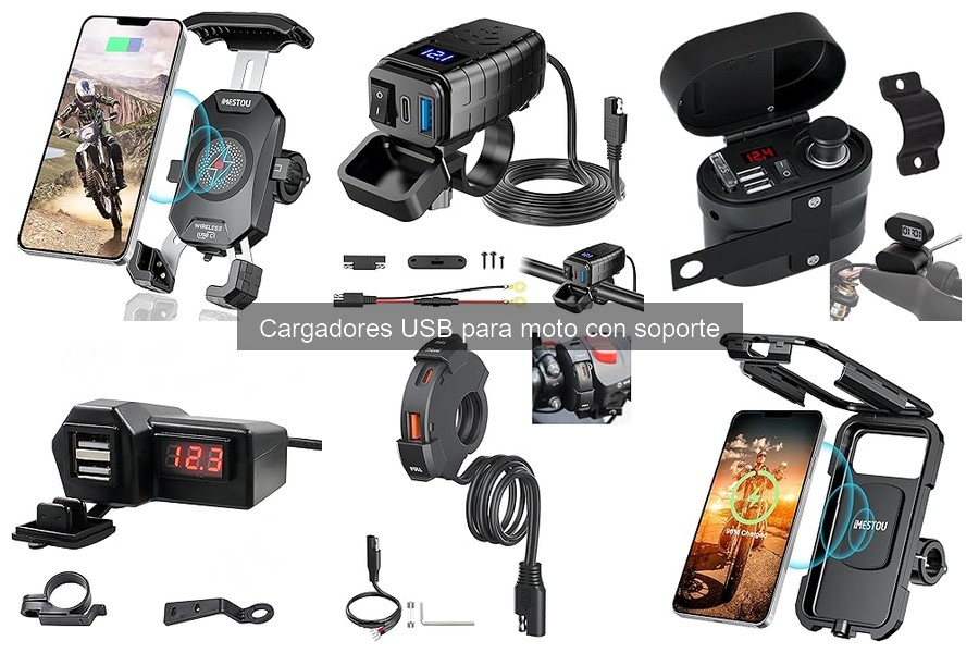 Cómo instalar un cargador USB para moto con soporte