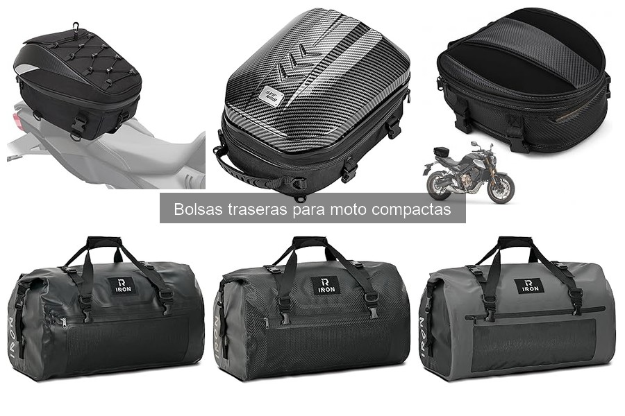 Cómo instalar una bolsa trasera compacta en tu moto