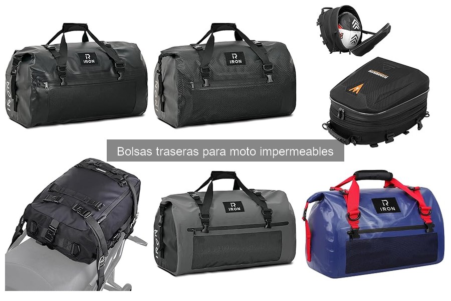 Cómo instalar una bolsa trasera impermeable en tu moto