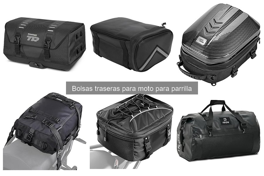Cómo instalar una bolsa trasera para moto en la parrilla
