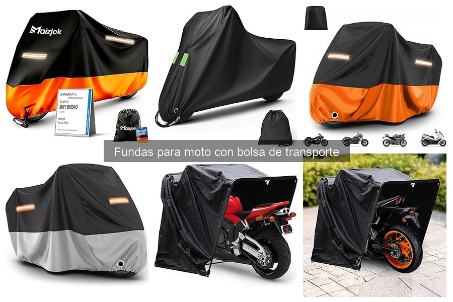 Cómo instalar una funda para moto con bolsa de transporte