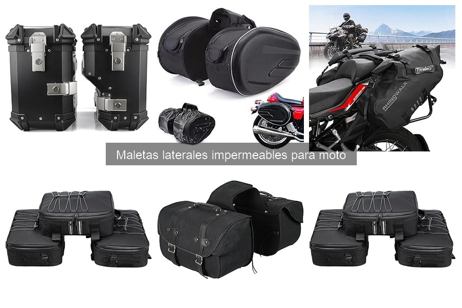 Cómo mantener maletas laterales impermeables para moto