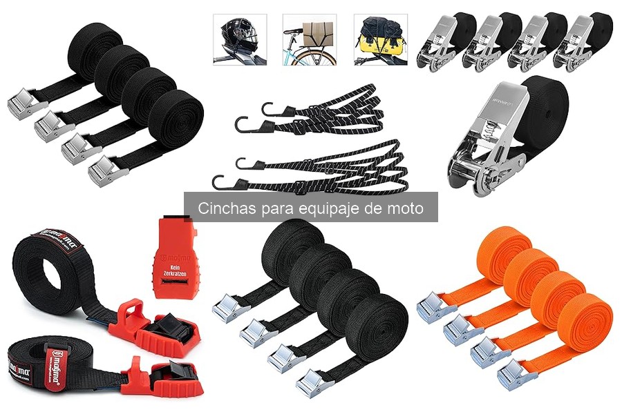 Cómo usar y ajustar correctamente las cinchas para equipaje de moto