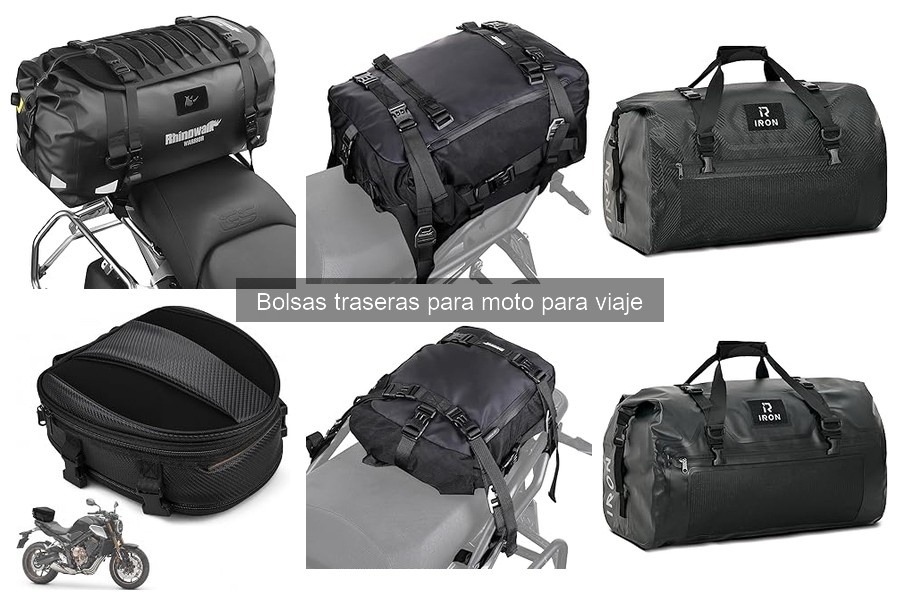 Comparativa: Bolsas traseras de tela vs plástico para moto