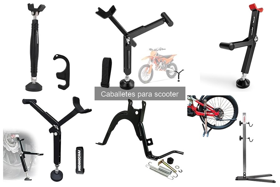 Comparativa: Caballetes fijos vs plegables para scooter