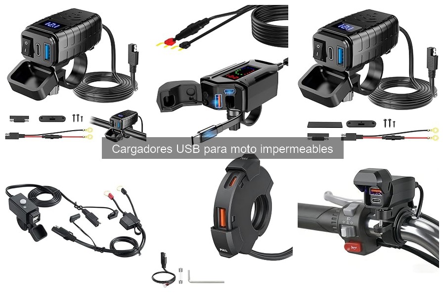 Comparativa: Cargadores USB impermeables vs. estándar para moto