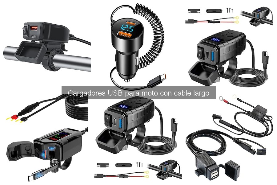 Comparativa Cargadores USB Moto: Cable Largo vs Corto