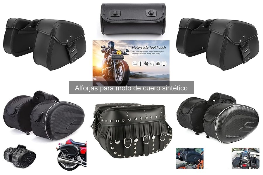 Comparativa de Alforjas de Cuero Sintético para Moto