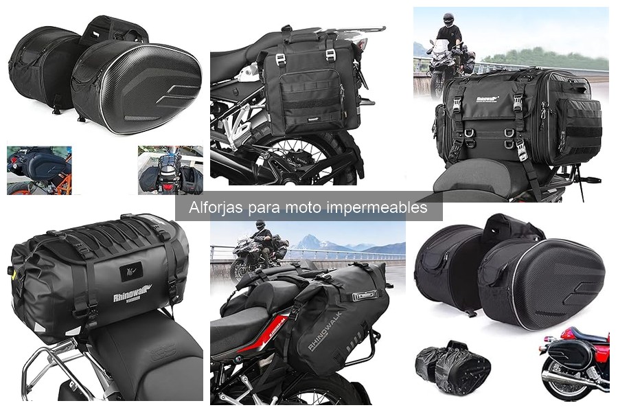 Comparativa de alforjas impermeables para moto: Rhinowalk y LOVO