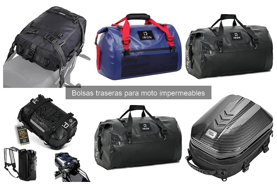 Comparativa de bolsas traseras impermeables para moto