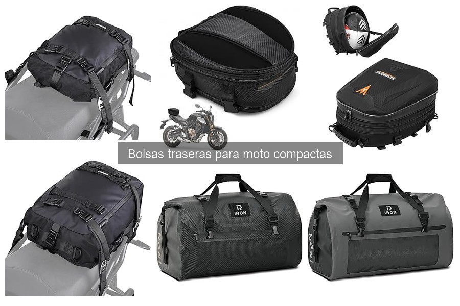 Comparativa de Bolsas Traseras para Moto de Diferentes Capacidades