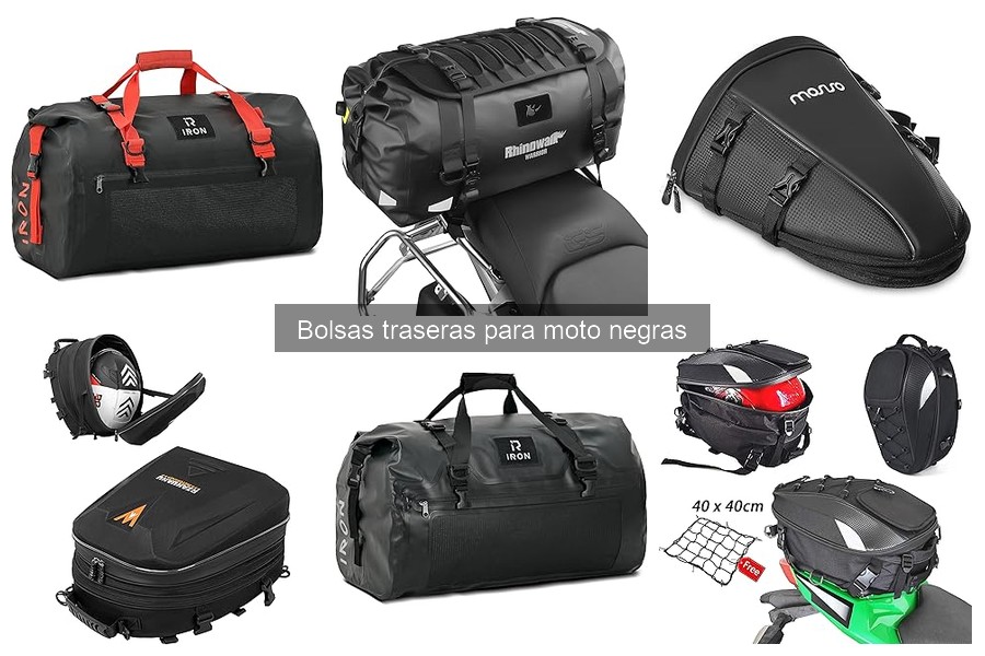 Comparativa de Bolsas Traseras para Moto Negras 2023